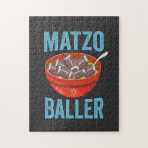 Matzo Baller Grappig Football Chanoeka Rugby Gift Legpuzzel