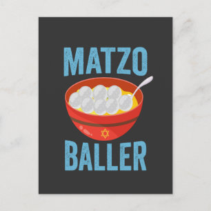 Matzo Baller Grappige Golf Chanoeka Vakantie Gift Uitnodiging Briefkaart