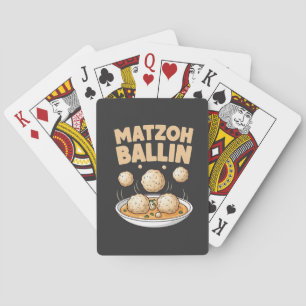 Matzo Baller Hanukkah Voedsel Joodse Cultuur Pokerkaarten
