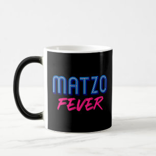Matzo Fever Blue Pink 70 jaar joodse disco Slogan Magische Mok