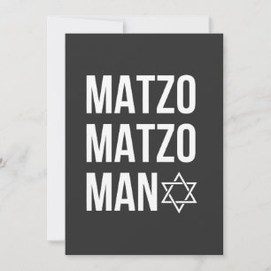 Matzo Matzo Man Joods Hanukkah Kaart