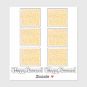 Matzo Passover Afikoman Custom-Cut Vinyl Sticke Sticker (Vel)