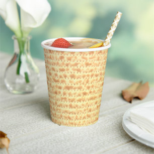 Matzo Passover Seder Pesach 4Sarah Paper cup Papieren Bekers
