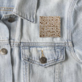 Matzo Square Pin Vierkante Button 5,1 Cm (In situ)