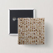 Matzo Square Pin Vierkante Button 5,1 Cm (Voorkant /achterkant)