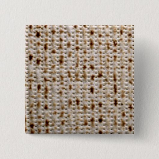 Matzo Square Pin Vierkante Button 5,1 Cm (Voorkant)