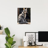 Mau égyptien Mat Art Imprimer Poster (Bureau à domicile)