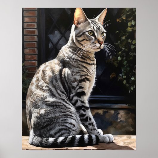 Mau égyptien Mat Art Imprimer Poster (Devant)