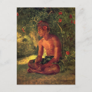 "Maua, A Samoan" - Briefkaart John LaFarge