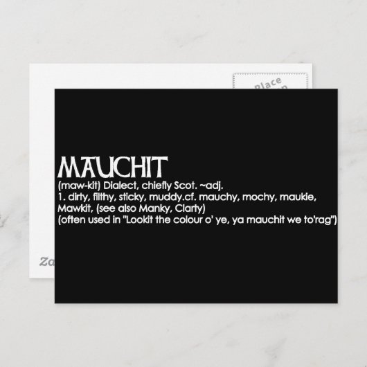 Mauchit Briefkaart (Voorkant / Achterkant)