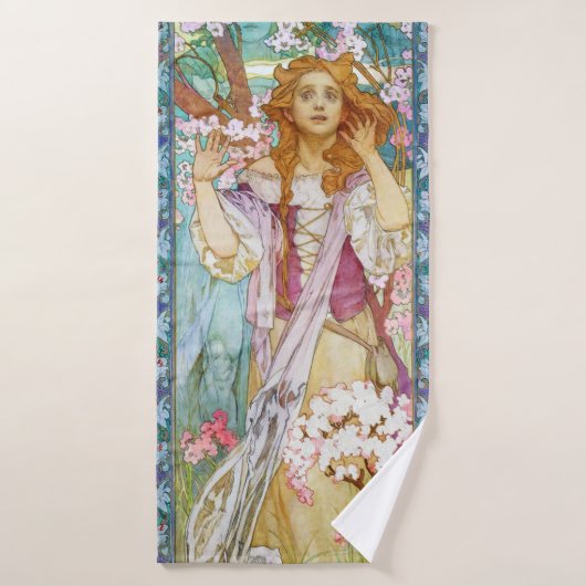 Maud Adams als Joan of Arc, Mucha Badhanddoek (Badhanddoek)