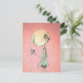 Maud en haar libellen briefkaart (Staand voorkant)