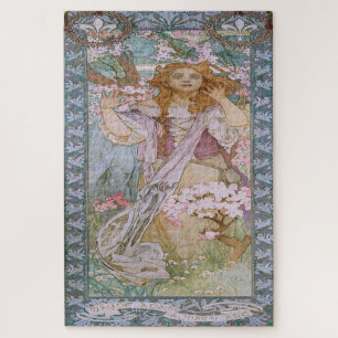 Maude Adams als Jeanne d'Arc door Alphonse Mucha Legpuzzel