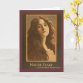 Maude Fealy Poster Kaart (Gele Bloem)