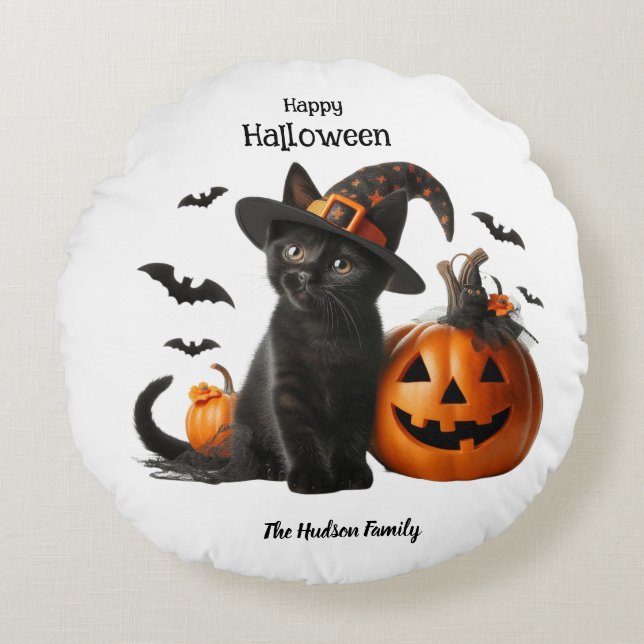 Maude Halloween Rond Kussen (Voorkant)