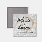 Maude N Lynne logo magneet (Voorkant / Achterkant)
