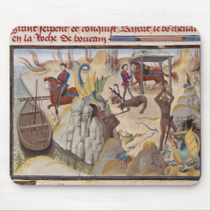 Maugis vecht tegen de Serpent Muismat