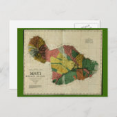 Maui, 1885,  Hawaii-kaart Briefkaart (Voorkant / Achterkant)