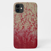 Maui Abstract Rood/gebleekt Titanium iPhone 11 Hoe Case-Mate iPhone Case (Achterkant)