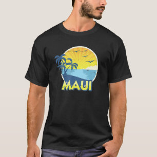 Maui Aloha Island Surfing 70 s Retro T-shirt