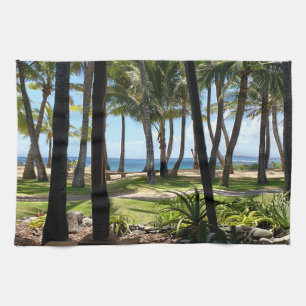 Maui Beach Hawaii Palm Trees Theedoek