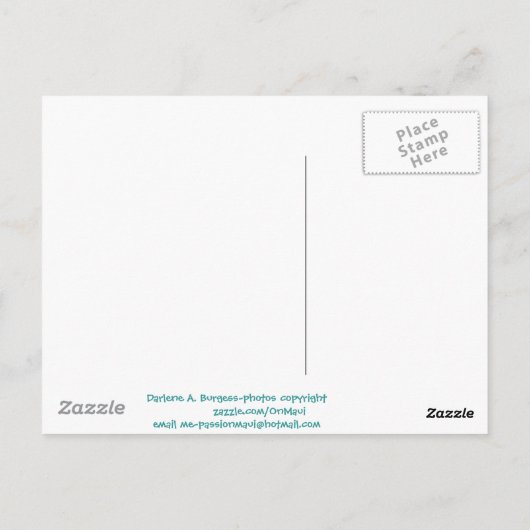 Maui Briefkaart (Achterkant)