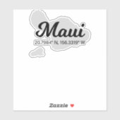 Maui Coördineert de Vakantie van het Ontwerp Sticker (Vel)