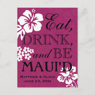 Maui Destination Wedding Save the Date Briefkaart