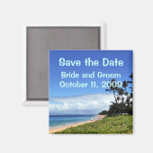 Maui Enregistrer le aimant Mariage de date (Recto/Verso)