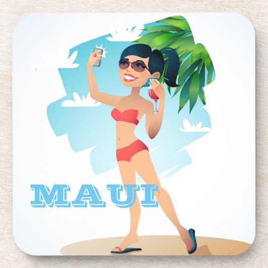 Maui Girl Onderzetter Set (Voorkant)