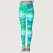 Maui golven Thunder_Cove blauw/groen Leggings (Voorkant)