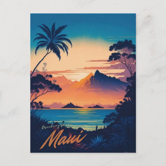 Maui, Hawaï Briefkaart (Voorkant)