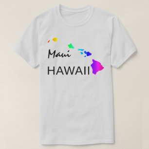 MAUI - HAWAÏ-EILANDEN NEON REGENBOOG T-SHIRT