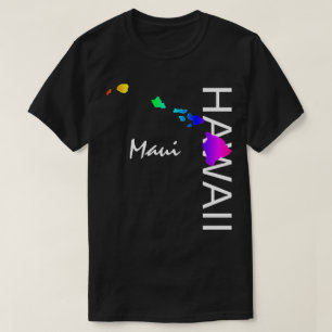 MAUI - HAWAÏ-EILANDEN NEON REGENBOOG T-SHIRT