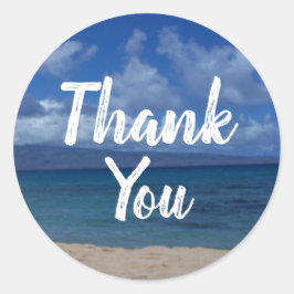 Maui Hawaï Strand Ocean View Ronde Sticker