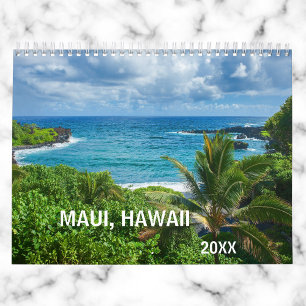 Maui Hawaï Stranden Watervallen Landschappen Kalender