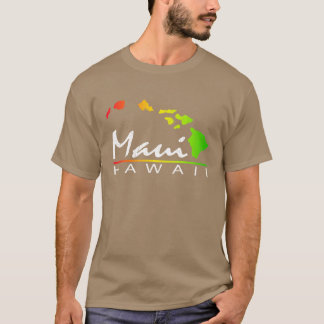 Maui Hawaiaanse Eilanden Vintage Vervallen Uiterli T-shirt