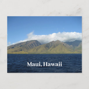 Maui Hawaii Beauful Mountains Ocean Briefkaart
