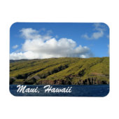 Maui Hawaii Beauful Ocean Mountains Magneet (Horizontaal)