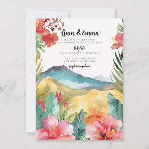 Maui Hawaii bruiloft uitnodiging