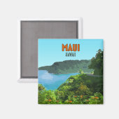 Maui Hawaii Coast Hana Road  Magneet (Voorkant / Achterkant)