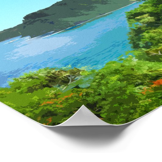 Maui Hawaii Coast Hana Road Poster (Hoek)