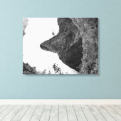 Maui, Hawaii - De naald van de Iao-vallei Canvas Afdruk (Insitu (Houten vloer))