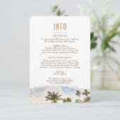 Maui Hawaii Destination Insert INFO Details Kaart (Staand voorkant)