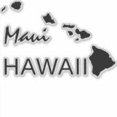 MAUI - HAWAII-EILANDEN STICKER (Voorkant)