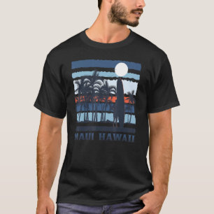  Maui Hawaii Hawaiian Beach 80 s Surf Surfer T-shirt