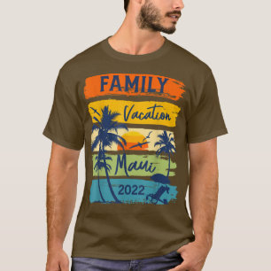 Maui Hawaii Hawaiian Vacation 2022 Matching Family T-shirt