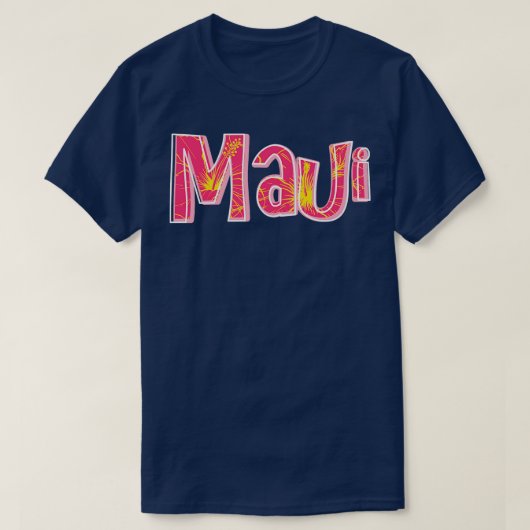 Maui Hawaii Hibiscus Flower T-shirt (Design voorkant)