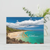 Maui, Hawaii - Invitation de mariage de destinatio (Debout devant)