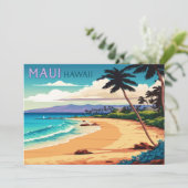 Maui Hawaii Kaanapali Beach Retro (Staand voorkant)